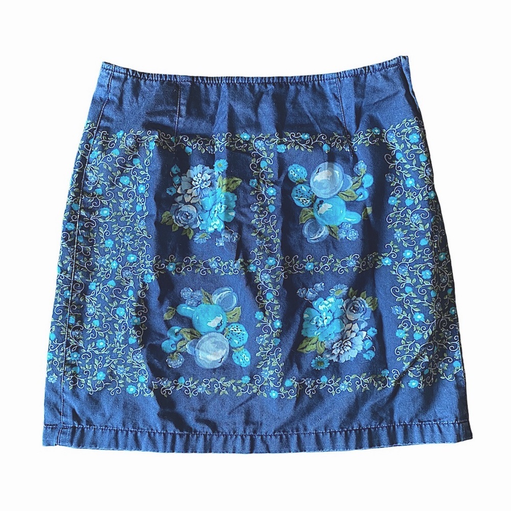 Vintage Floral Mini Skirt
